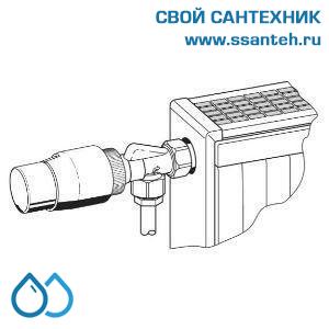 10448 Honeywell T4221 Термоголовка, M30 x 1.5, 11,5 мм, хром/хром,